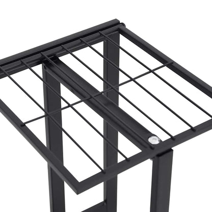 Suporte de vasos c/ 5 prateleiras 43x22x98 cm metal preto