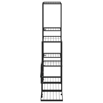 Suporte de vasos 94,5x25x88 cm metal preto