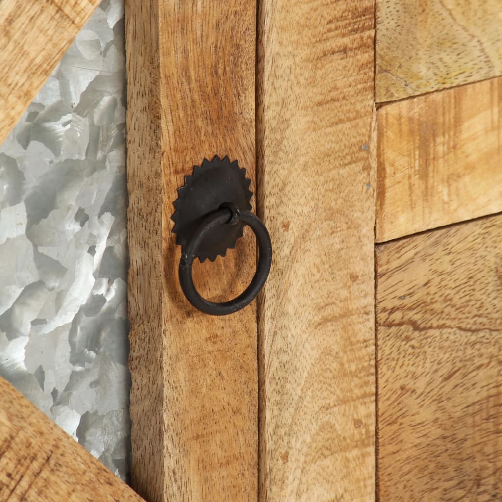 Aparador 110x30x74 cm madeira de mangueira áspera