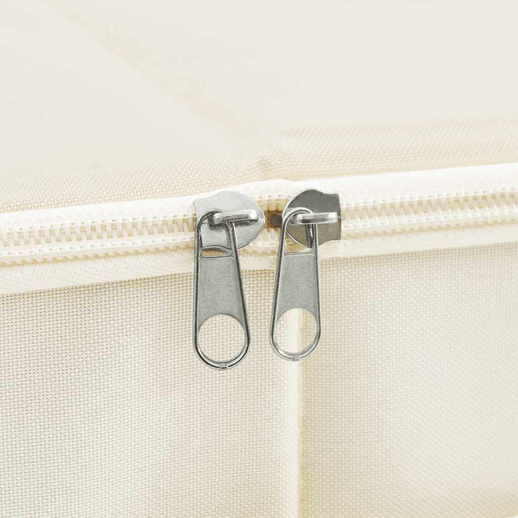 Caixa de arrumação tecido 70x40x18 cm cor creme