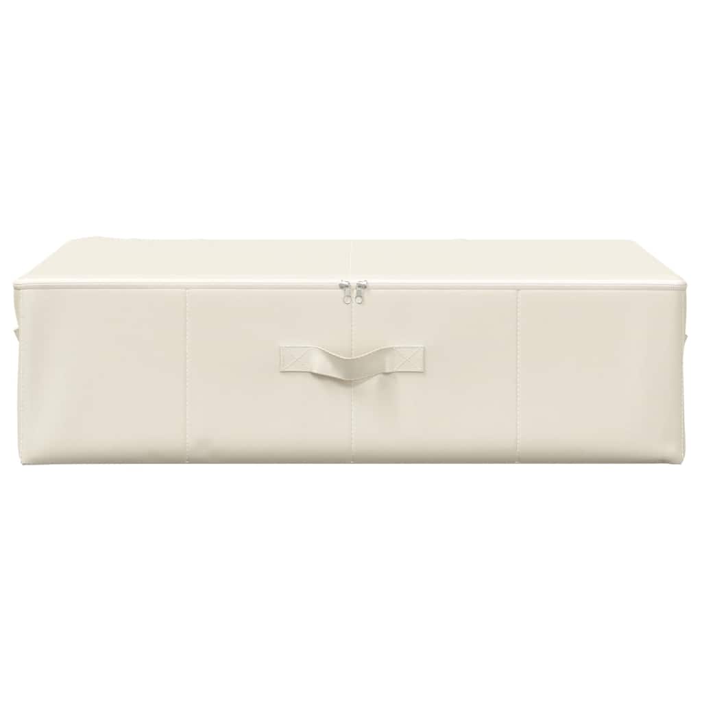 Caixas de arrumação 2 pcs tecido 70x40x18 cm cor creme