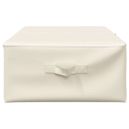 Caixas de arrumação 2 pcs tecido 70x40x18 cm cor creme