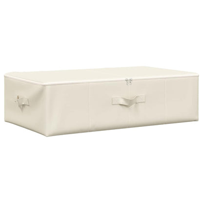 Caixas de arrumação 2 pcs tecido 70x40x18 cm cor creme