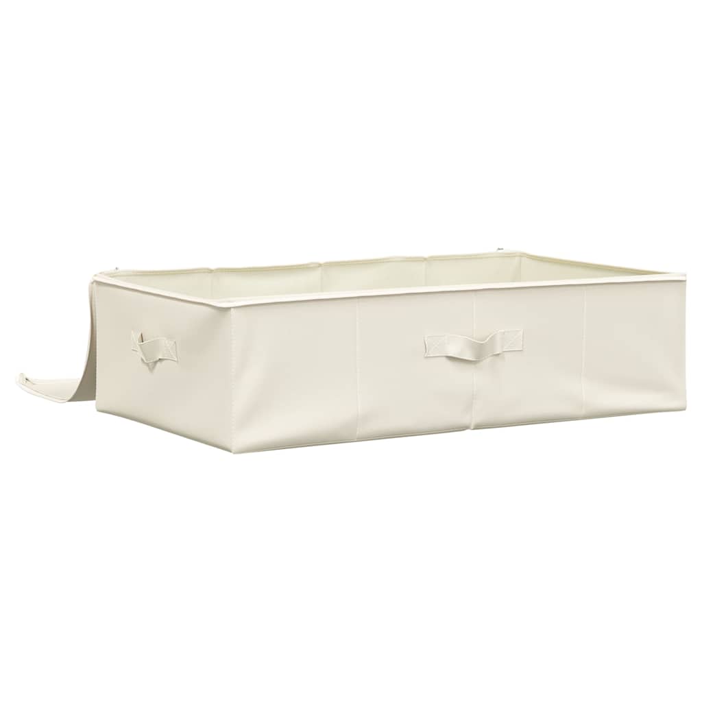 Caixas de arrumação 2 pcs tecido 70x40x18 cm cor creme