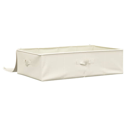 Caixas de arrumação 2 pcs tecido 70x40x18 cm cor creme