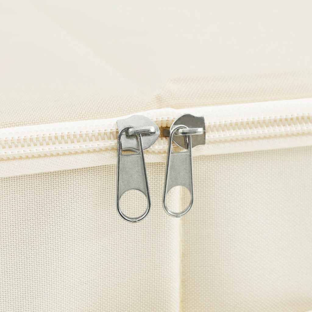 Caixas de arrumação 2 pcs tecido 70x40x18 cm cor creme
