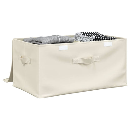 Caixas de arrumação 2 pcs 43x34x23 cm tecido creme