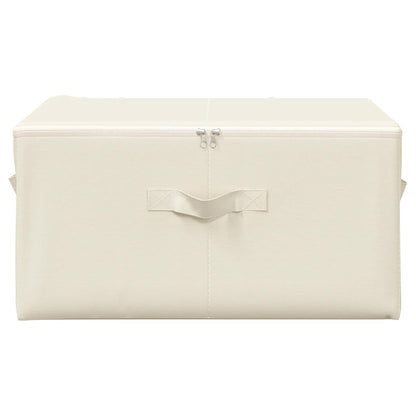 Caixas de arrumação 2 pcs 43x34x23 cm tecido creme