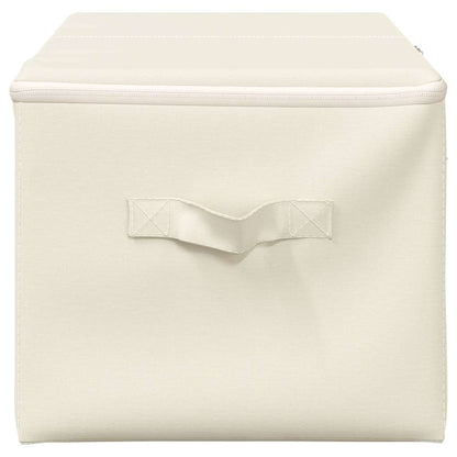 Caixas de arrumação 2 pcs 43x34x23 cm tecido creme