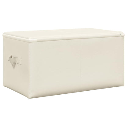 Caixas de arrumação 2 pcs 43x34x23 cm tecido creme