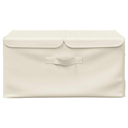 Caixa de arrumação 50x30x25 cm tecido cor creme