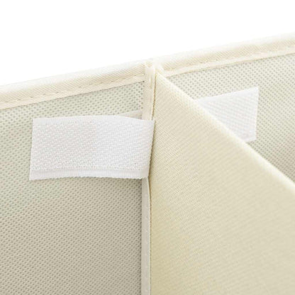 Caixa de arrumação 50x30x25 cm tecido cor creme