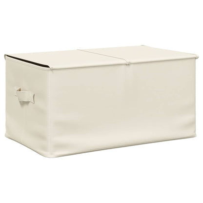 Caixas de arrumação 2 pcs 50x30x25 cm tecido creme