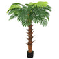 Palmeira cica artificial com vaso 160 cm verde