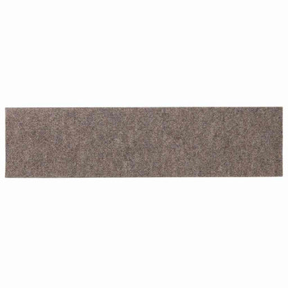 Tapetes de escada autoadesivos 15 peças 76x20 cm bege retangulares