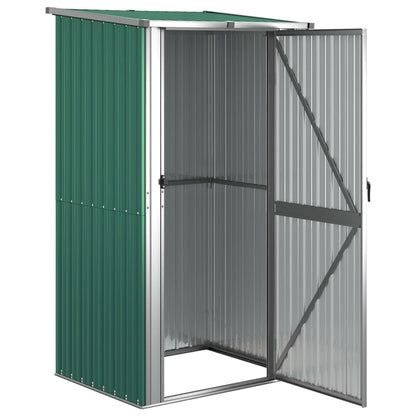 Abrigo de jardim verde 118,5x97x209,5 cm aço galvanizado