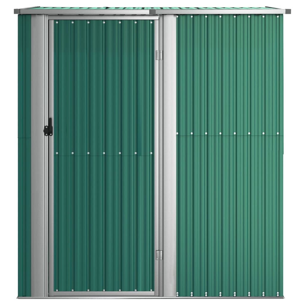 Abrigo de jardim verde 180,5x97x209,5 cm aço galvanizado