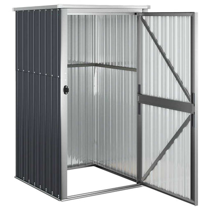 Abrigo ferramentas jardim 88x89x161cm aço galvanizado antracite