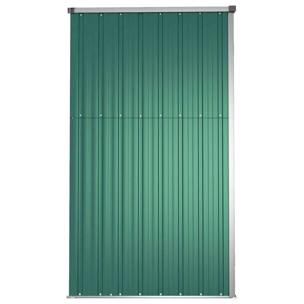 Abrigo p/ ferramentas jardim 225x89x161cm aço galvanizado verde