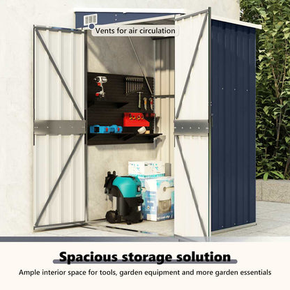 Abrigo suspenso para jardim 118x100x178 cm aço antracite