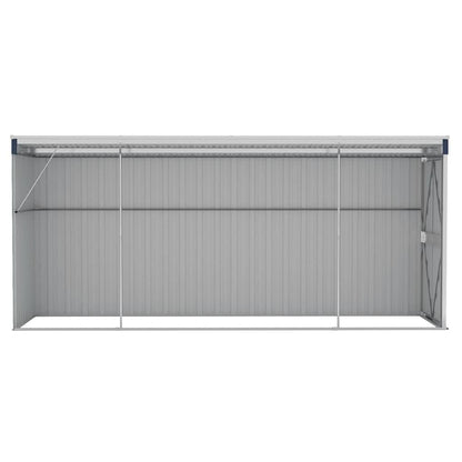Abrigo suspenso para jardim 118x382x178 cm aço antracite