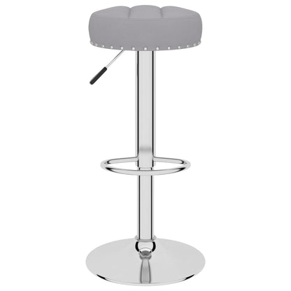 Bancos de bar 2 pcs tecido cinzento