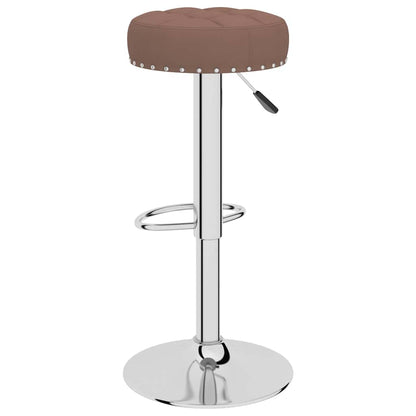 Bancos de bar 2 pcs tecido castanho