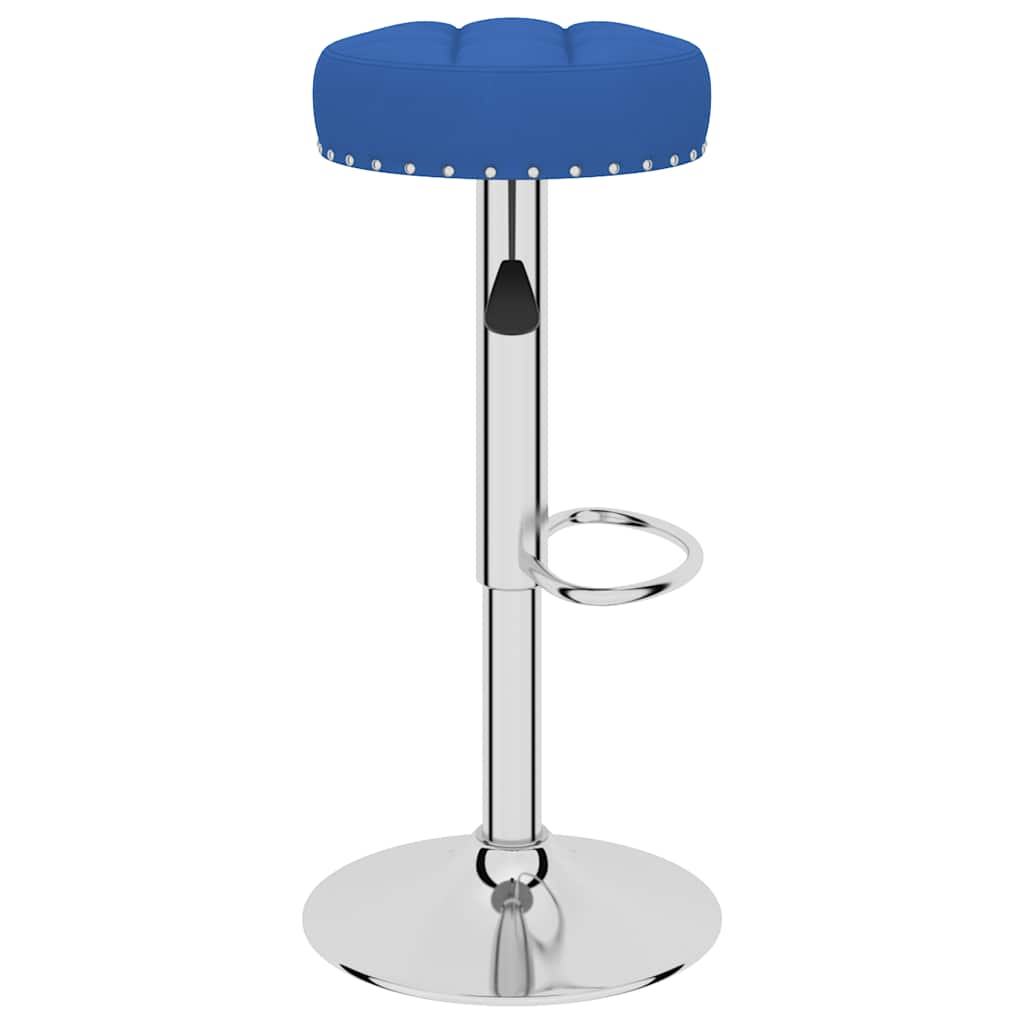 Bancos de bar 2 pcs tecido azul