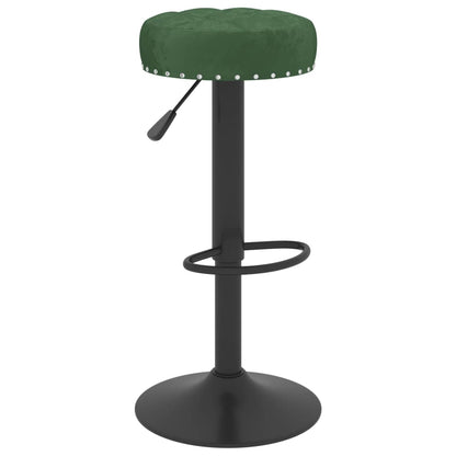 Bancos de bar 2 pcs veludo verde-escuro