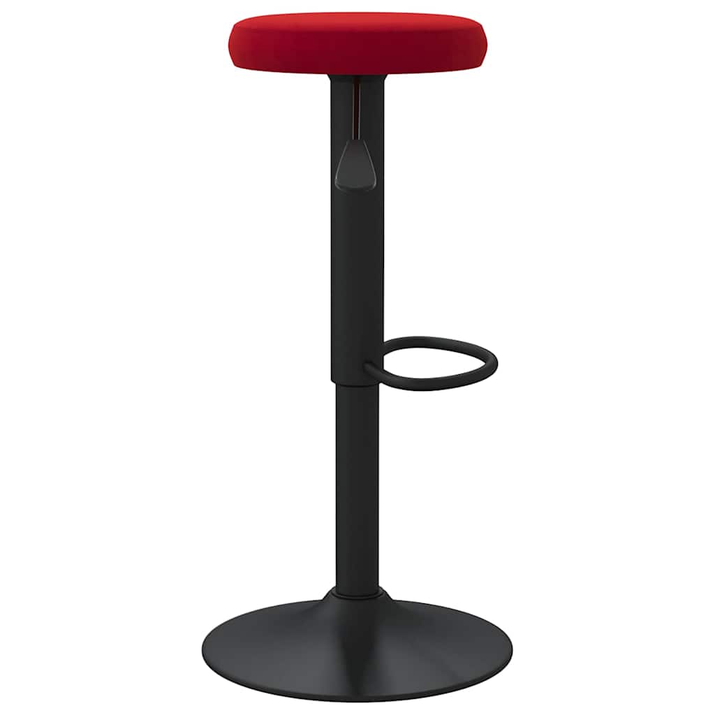 Bancos de bar 2 pcs veludo vermelho tinto
