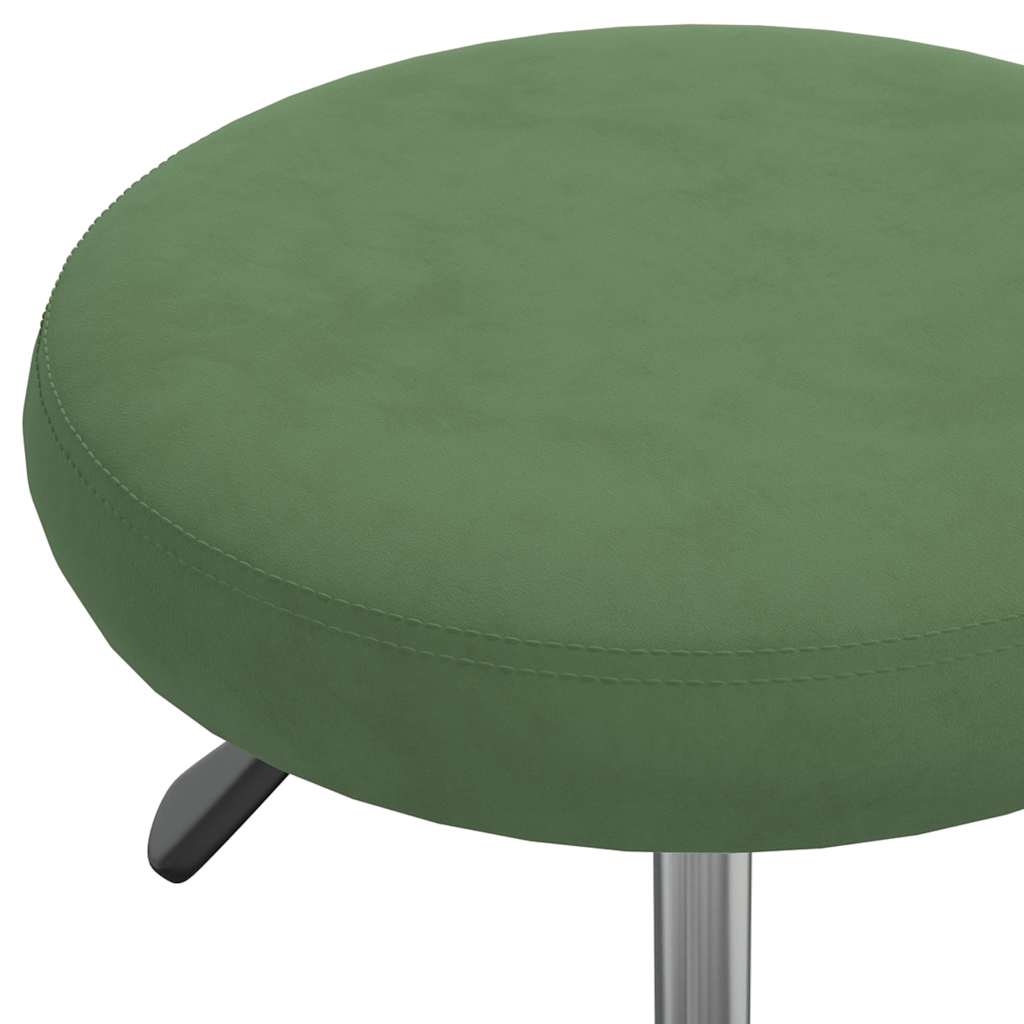 Cadeira de escritório giratória veludo verde-escuro