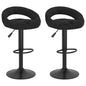 Bancos de bar 2 pcs veludo preto