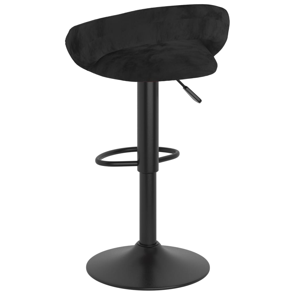 Bancos de bar 2 pcs veludo preto