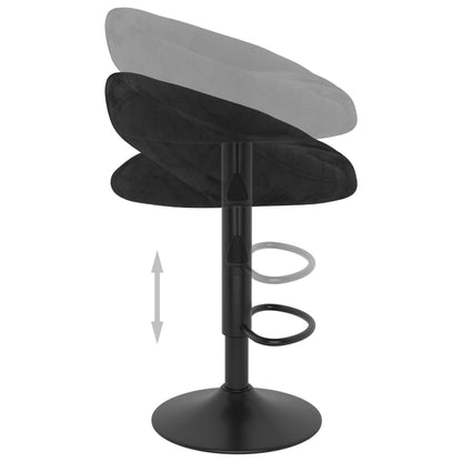 Bancos de bar 2 pcs veludo preto