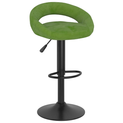 Bancos de bar 2 pcs veludo verde-claro