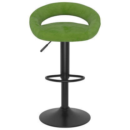 Bancos de bar 2 pcs veludo verde-claro