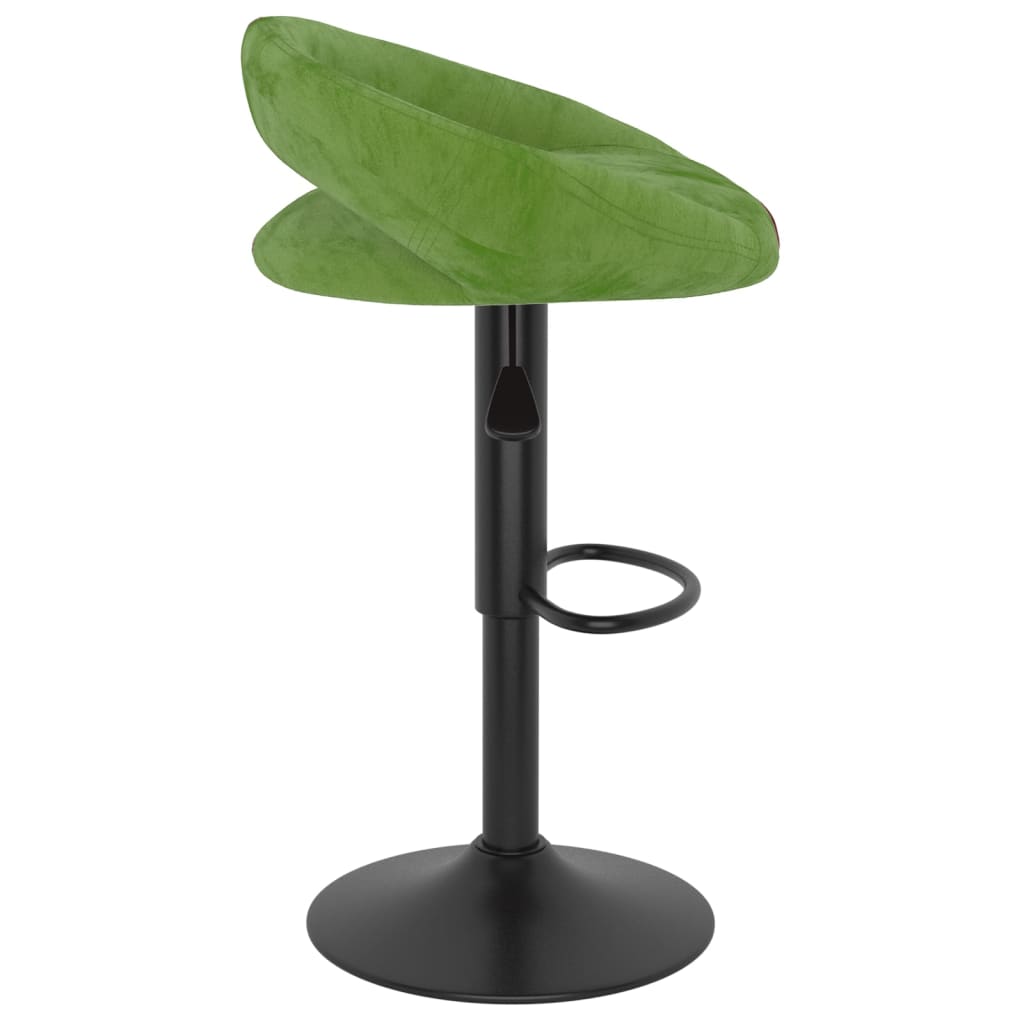 Bancos de bar 2 pcs veludo verde-claro