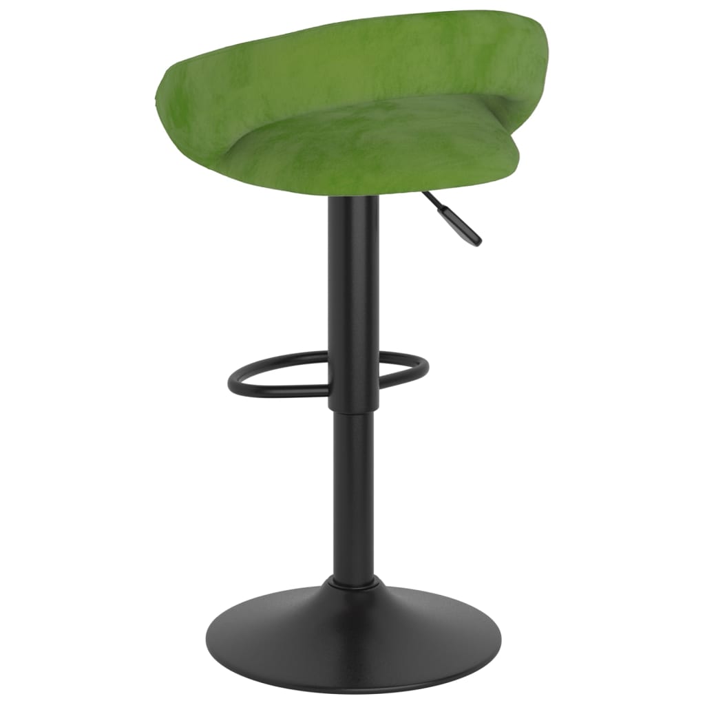 Bancos de bar 2 pcs veludo verde-claro