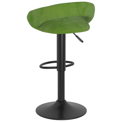Bancos de bar 2 pcs veludo verde-claro