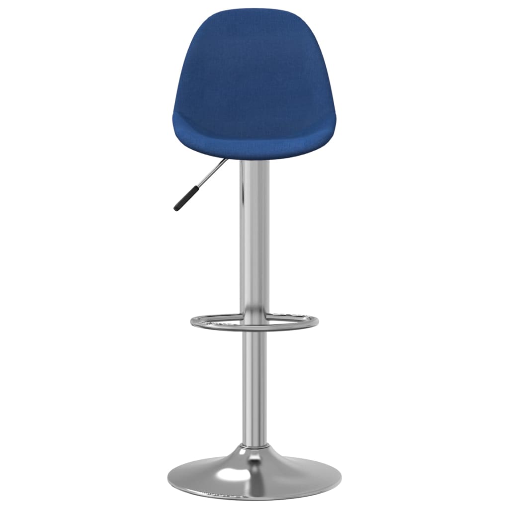 Bancos de bar 2 pcs tecido azul