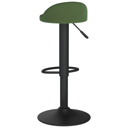 Banco de bar veludo verde-escuro