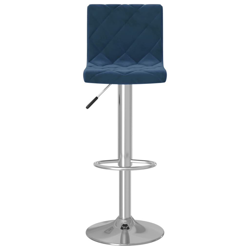 Bancos de bar 2 pcs veludo azul