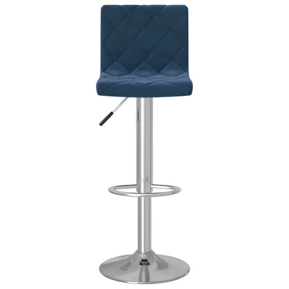 Bancos de bar 2 pcs veludo azul