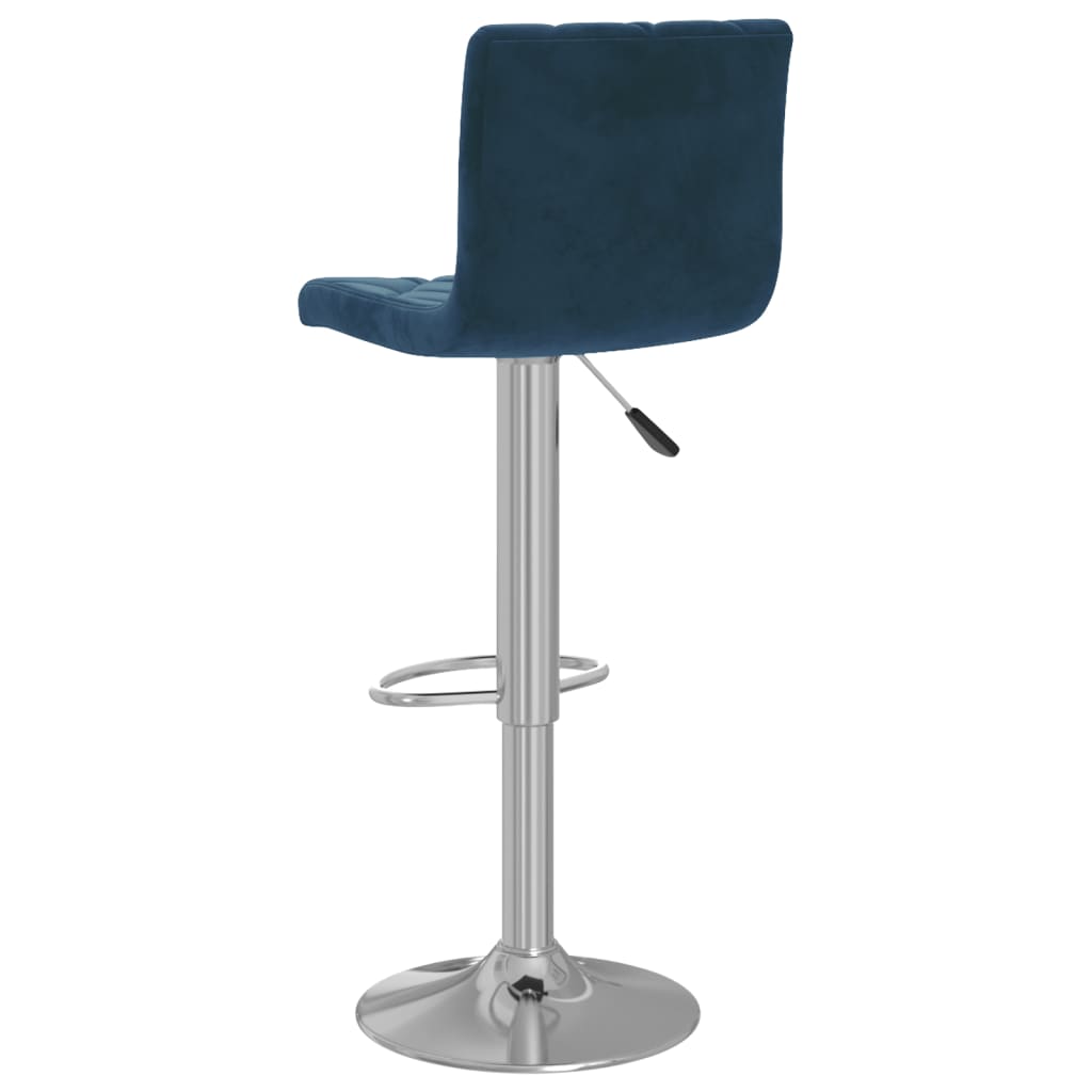 Bancos de bar 2 pcs veludo azul