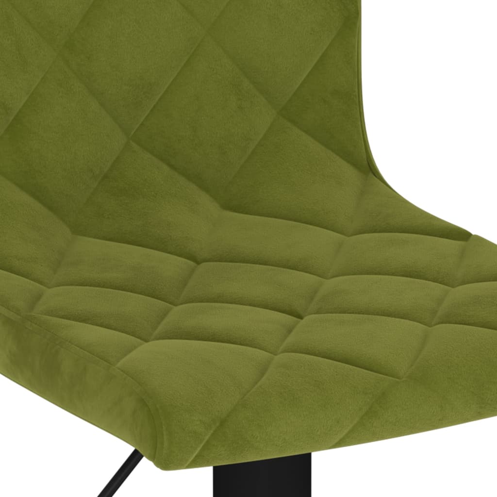 Bancos de bar 2 pcs veludo verde-claro