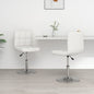 Cadeiras de jantar 2 pcs couro artificial branco