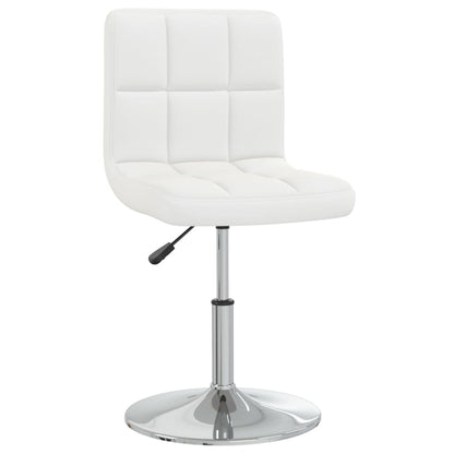 Cadeiras de jantar 4 pcs couro artificial branco