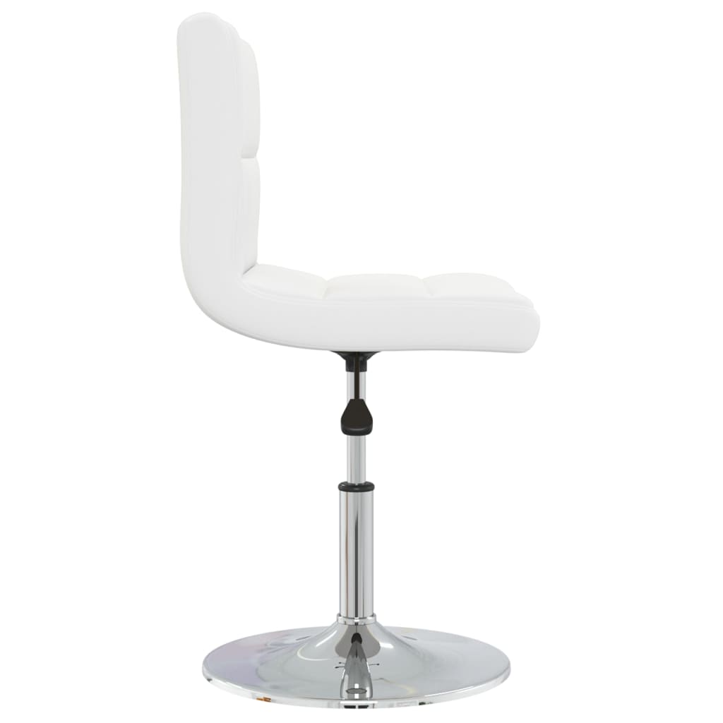 Cadeiras de jantar 4 pcs couro artificial branco