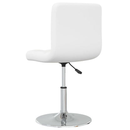 Cadeiras de jantar 4 pcs couro artificial branco