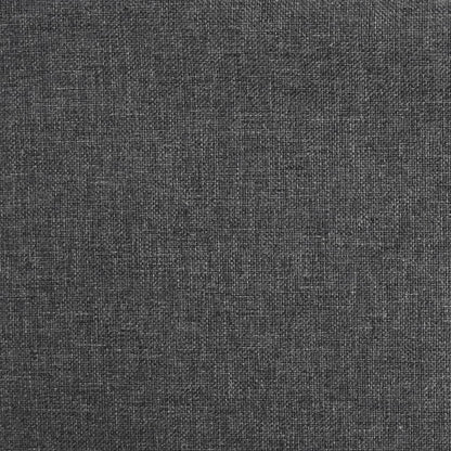 Cadeiras de jantar giratórias 2 pcs tecido cinzento-escuro